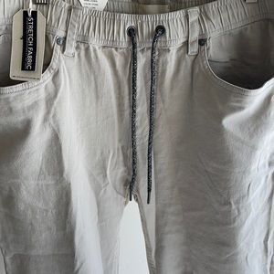 Civil Society-Slim Chinos, Tan, Men’s Size L (34)